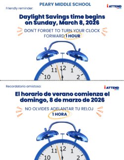 Adelante sus relojes, relojes y dispositivos una hora./Turn your clocks, watches, and devices an hour ahead.